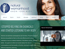Tablet Screenshot of naturalwomanhood.org